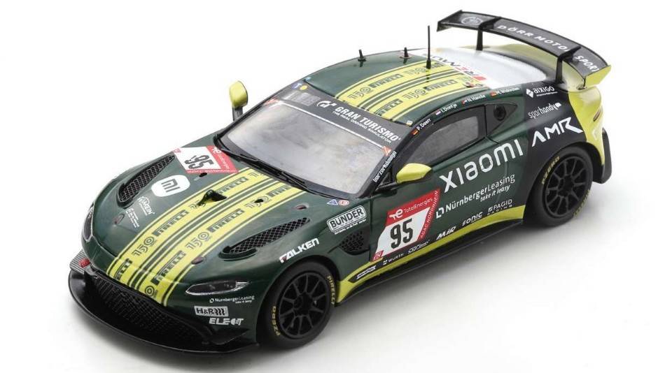 MODÈLE RÉDUIT COMPATIBLE AVEC ASTON MARTIN VANTAGE GT4 N.95 WINNER SP 8T CLASSE 24 H NURBURGRING 2022 SPARK MODEL SG853