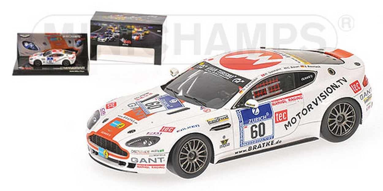 MODÈLE RÉDUIT COMPATIBLE AVEC ASTON MARTIN VANTAGE N.60 NURBURGRING 2010 1:43 MINICHAMPS PM437101360