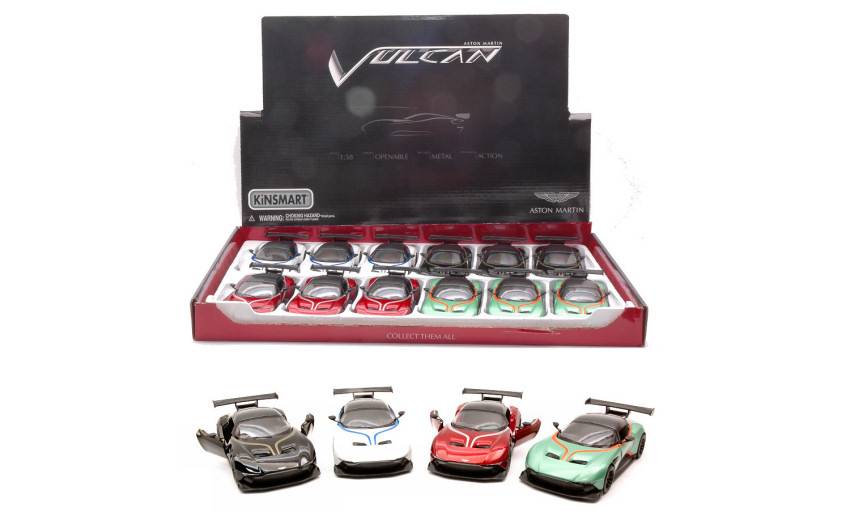 MODÈLE RÉDUIT COMPATIBLE AVEC ASTON MARTIN VULCAN 2017 12 cm KINSMART KT5407DF