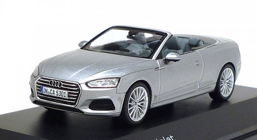 MODÈLE RÉDUIT COMPATIBLE AVEC AUDI A5 DÉCAPOTABLE FLORET ARGENT 1:43 DIVERS FABRICANTS NV5011705331