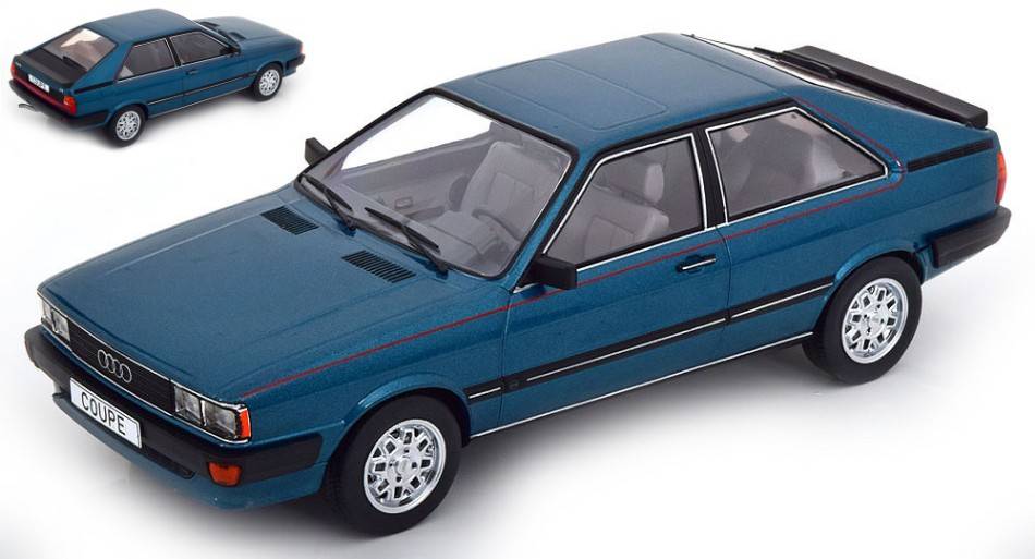 MODELLINO IN SCALA COMPATIBILE CON AUDI COUPE GT 1980 MET.DARK TURQUOISE 1:18 MODELCARGROUP MCG18315
