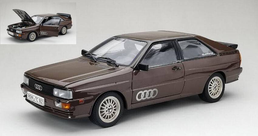 MODELE REDUIT COMPATIBLE AVEC AUDI QUATTRO ROAD CAR BRUN MÉTALLISÉ 1:18 SUNSTAR SS4162