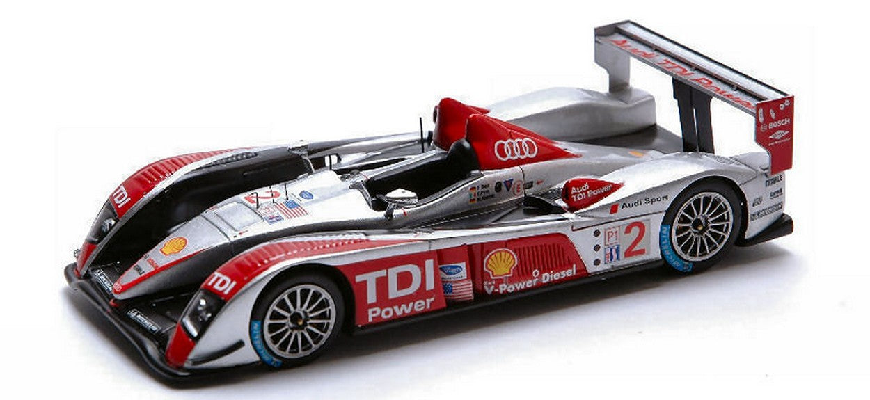 MODELE REDUIT COMPATIBLE AVEC AUDI R 10 N.2 WINNER SEBRING 07 1:43 SPARK MODEL S0680