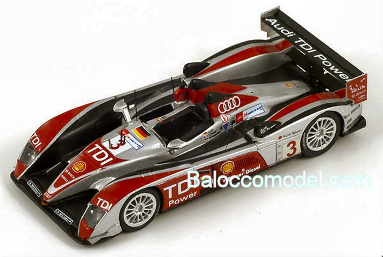 MODELE REDUIT COMPATIBLE AVEC AUDI R 10 N.3 4ème LM 2008 1:87 SPARK MODEL S87095
