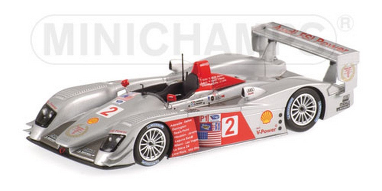 MODELE REDUIT COMPATIBLE AVEC AUDI R 8 N.1 ALMS 2006 1:43 MINICHAMPS PM400061302