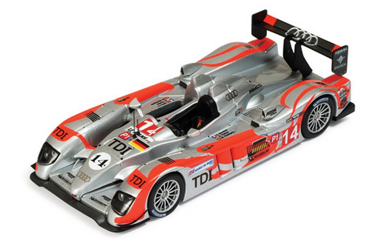 MODELE REDUIT COMPATIBLE AVEC AUDI R10 TDI N.14 LMP1 LE MANS 2010 BOUCHT-RODRIGUES-TUCKER 1:43 IXO MODEL LMM190