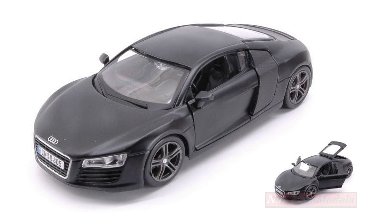 MODELE REDUIT COMPATIBLE AVEC AUDI R8 COLLECTION NOIR DULL 1:24 MAISTO MI31281Z