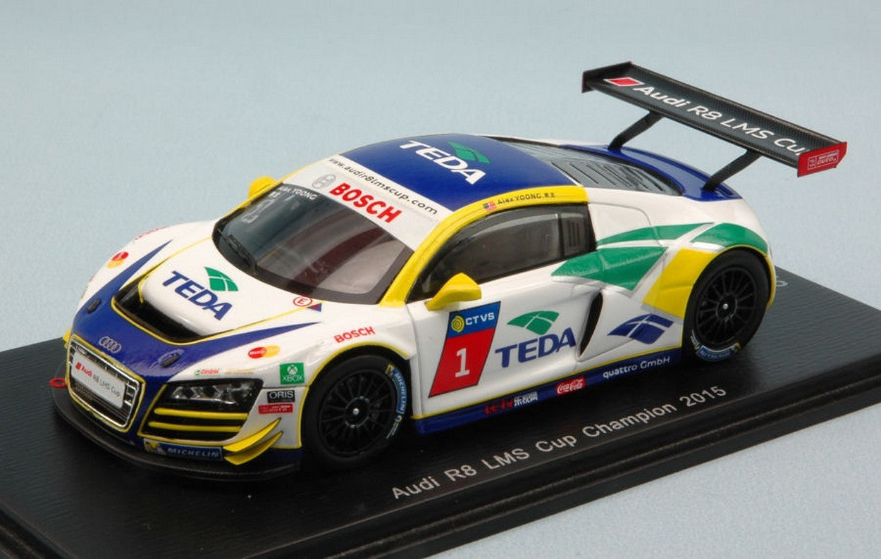 MODELE REDUIT COMPATIBLE AVEC AUDI R8 LMS N.1 CUP CHAMPION 2015 ALEX JOONG 1:43 SPARK MODEL SA085
