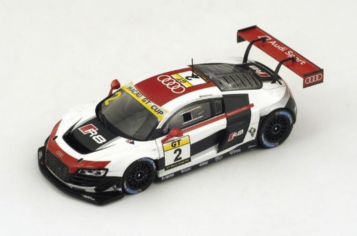 MODELE REDUIT COMPATIBLE AVEC AUDI R8 LMS N.2 4ème MACAU GP GT CUP 2014 L.VANTHOOR 1:43 SPARK MODEL SA0071