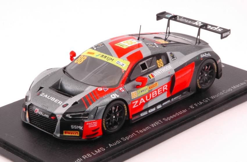 MODELE REDUIT COMPATIBLE AVEC AUDI R8 LMS N.88 FIA GT WORLD CUP MACAU 2018 D.VANTHOOR 1:43 SPARK MODEL SA168