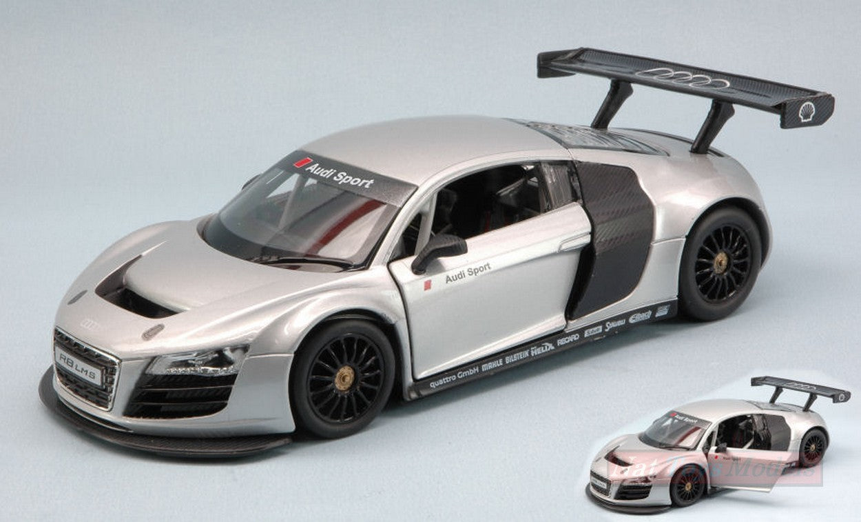 MODELE REDUIT COMPATIBLE AVEC AUDI R8 LMS SILVER 1:24 RASTAR RAT56100S