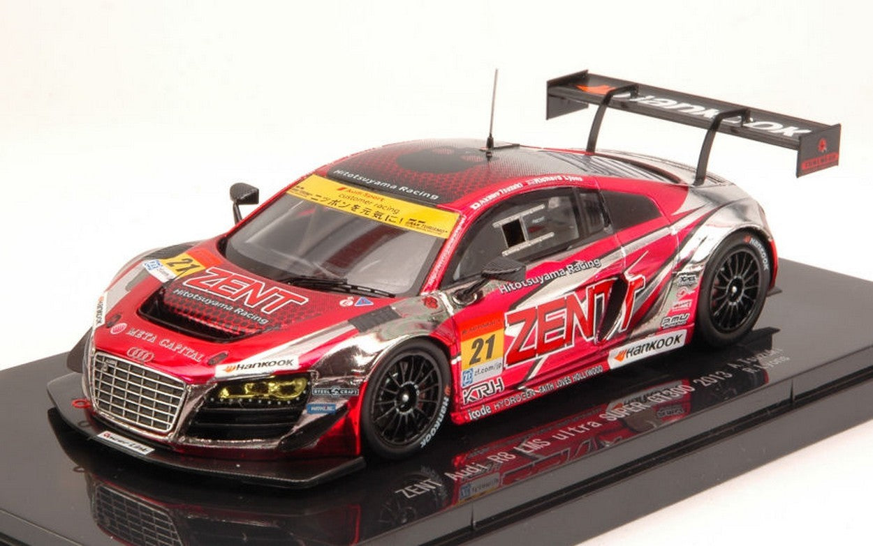MODELE REDUIT COMPATIBLE AVEC AUDI R8 LMS ULTRA N.21 26ème SUPER GT 300 2013 A.TSUZUKI-R.LYONS 1:43 EBBRO EB44931