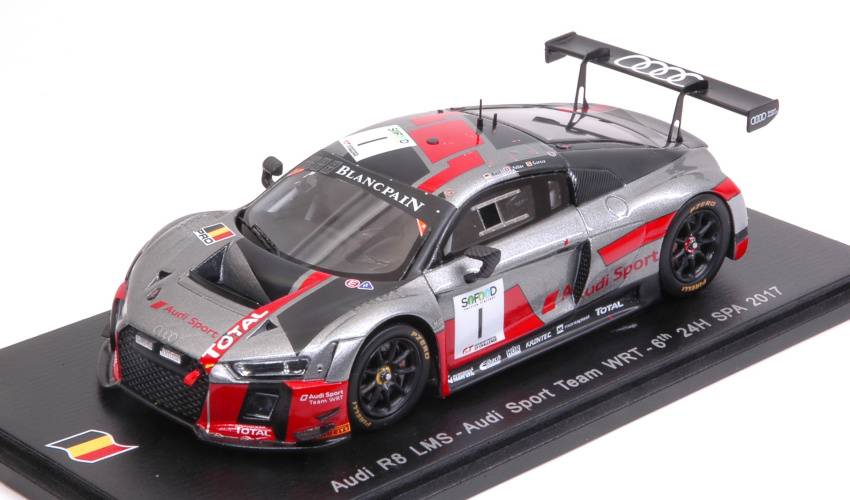 SCALE MODEL COMPATIBLE WITH AUDI R8 N.1 6th 24H SPA GARCIA-MULLER-RAST 1:43 SPARK MODEL SB143