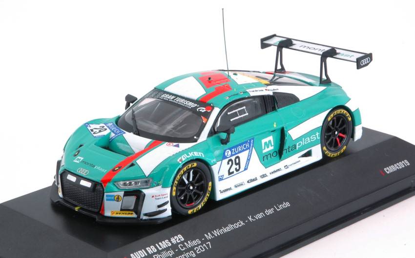 MODELE REDUIT COMPATIBLE AVEC AUDI R8 N.29 24 H NURBURGRING 2017 DE PHILLIPPI-MIES-WINKELHOCK 1:43 CMR CMR43019