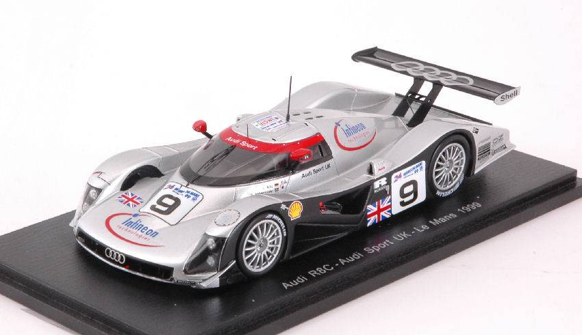 SCALE MODEL COMPATIBLE WITH AUDI R8C N.9 DNF LM 1999 S.JOHANSSON-S.ORTELLI-C.ABT 1:43 SPARK MODEL S1807