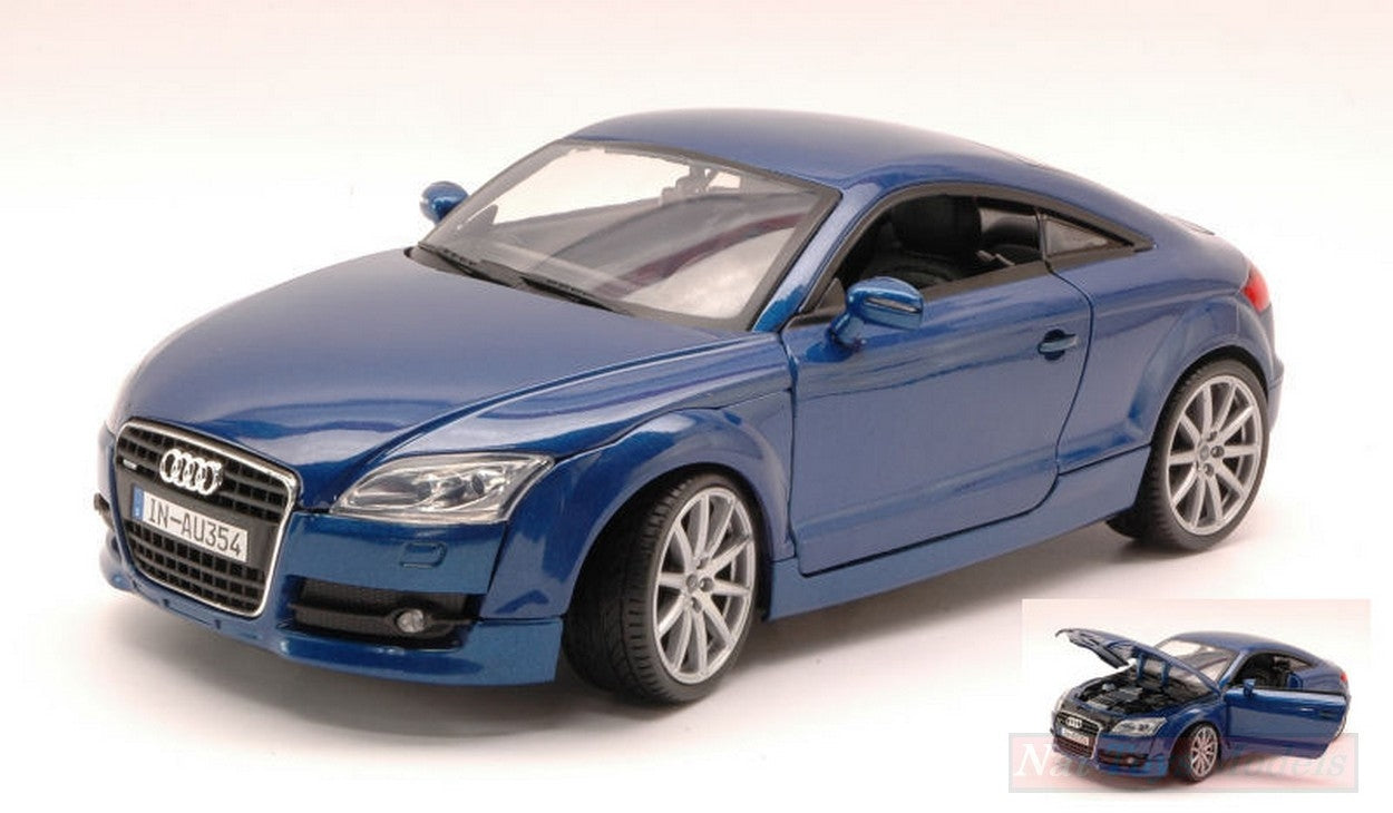 SCALE MODEL COMPATIBLE WITH AUDI TT COUPE 2007 BLUE 1:18 MOTORMAX MTM73177BL
