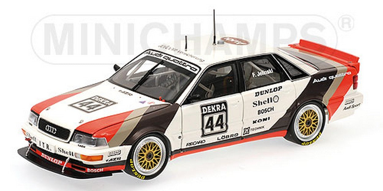 SCALE MODEL COMPATIBLE WITH AUDI V8 QUATTRO N.44 DTM 1991 F.JELINSKI 1:18 MINICHAMPS PM100911044