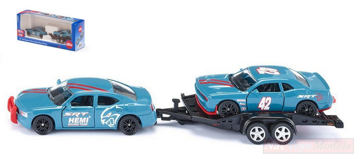 MODÈLE RÉDUIT COMPATIBLE AVEC DODGE C/TRAILER CAR 1:55 SIKU SK2565