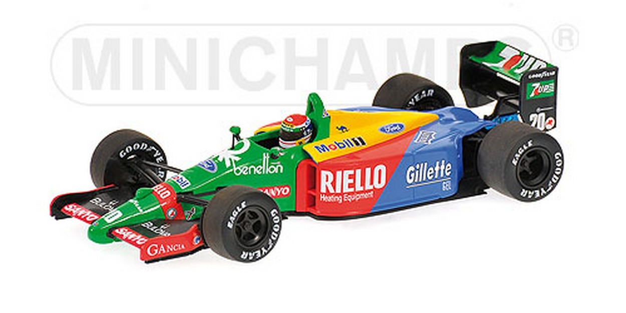 SCALE MODEL COMPATIBLE WITH BENETTON E.PIRRO 1989 1:43 MINICHAMPS PM400890020