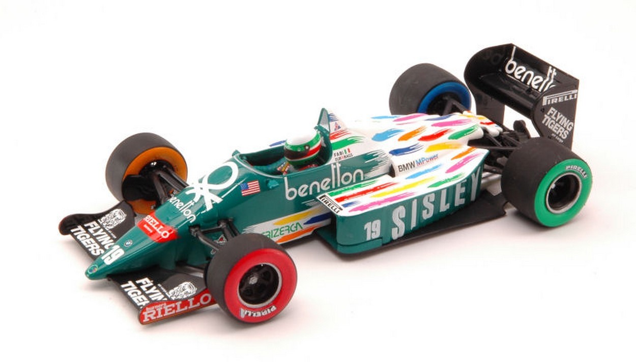 SCALE MODEL COMPATIBLE WITH BENETTON T.FABI 1986 N.19 USA GP 1:43 MINICHAMPS PM400860019