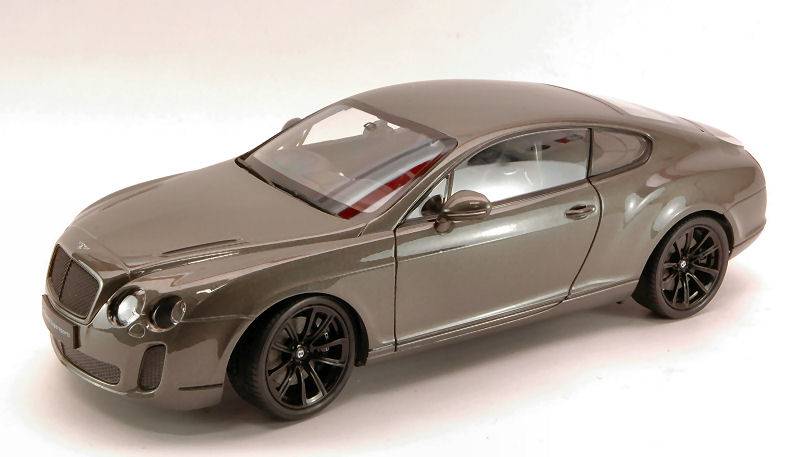 SCALE MODEL COMPATIBLE WITH BENTLEY CONTINENTAL GT SUPERSPORTS 2009 GUN SILVER 1:18 WELLY WE4265