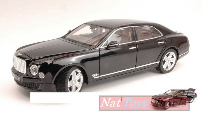 MODELE REDUIT COMPATIBLE AVEC BENTLEY MULSANNE 2010 NOIR 1:18 RASTAR RAT43800BK