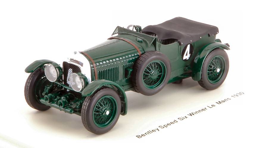 MODELE REDUIT COMPATIBLE AVEC BENTLEY SPEED SIX N.4 WINNER LM 1930 W.BARNATO-G.KIDSTON 1:43 REPRO SPARK MODEL 43LM30