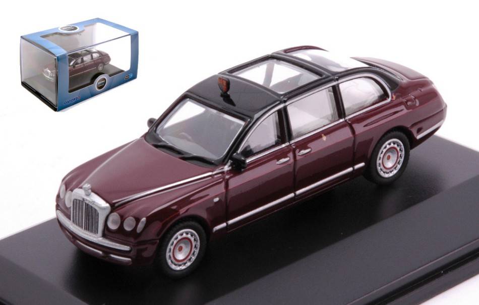 MODELE REDUIT COMPATIBLE AVEC BENTLEY STATE LIMOUSINE HM THE QUEEN BURGUNDY 1:76 OXFORD OXF76BSL001