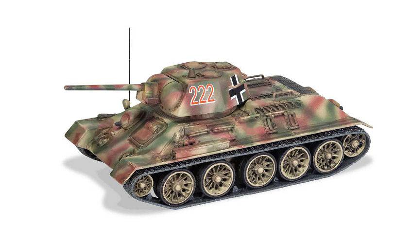 SCALE MODEL COMPATIBLE WITH PANZER TROPHY TANK CAPTURED SOVIET T34/76 UKRAINE 1943 1:50 CORGI CC51606