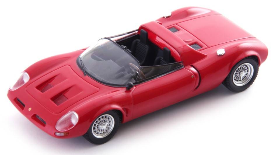 MODELE REDUIT COMPATIBLE AVEC BIZZARRINI AMX/3 SPYDER 1971 ROUGE 1:43 AUTOCULT ATC05044