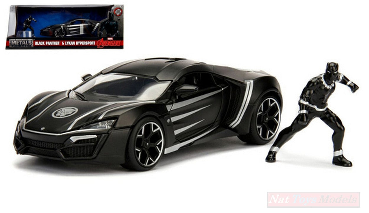 MODÈLE RÉDUIT COMPATIBLE AVEC BLACK PANTHER W/LYKAN HYPERSPORT 1:24 JADA TOYS JADA99723
