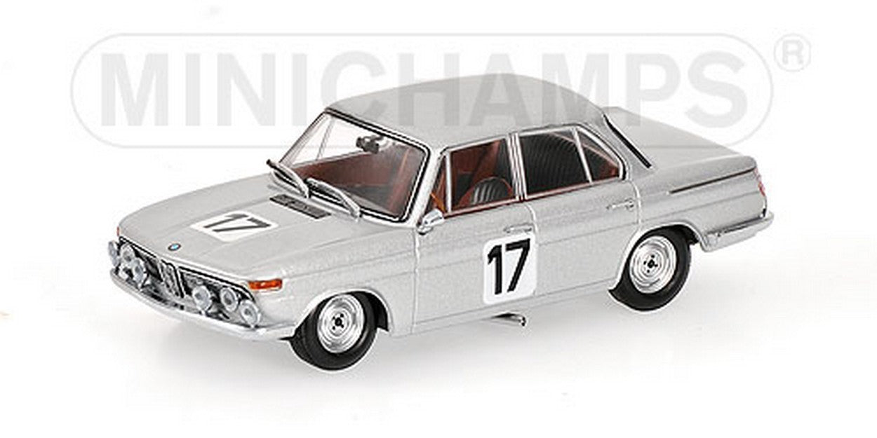 MODELLINO IN SCALA COMPATIBILE CON BMW 2000 N.17 WINNER SPA 66 1:43 MINICHAMPS PM400662517
