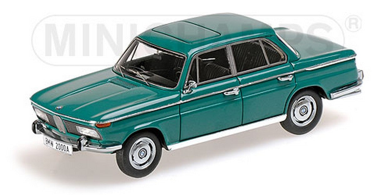 MODELE REDUIT COMPATIBLE AVEC BMW 2000A 1962 VERT 1:43 MINICHAMPS PM437023001