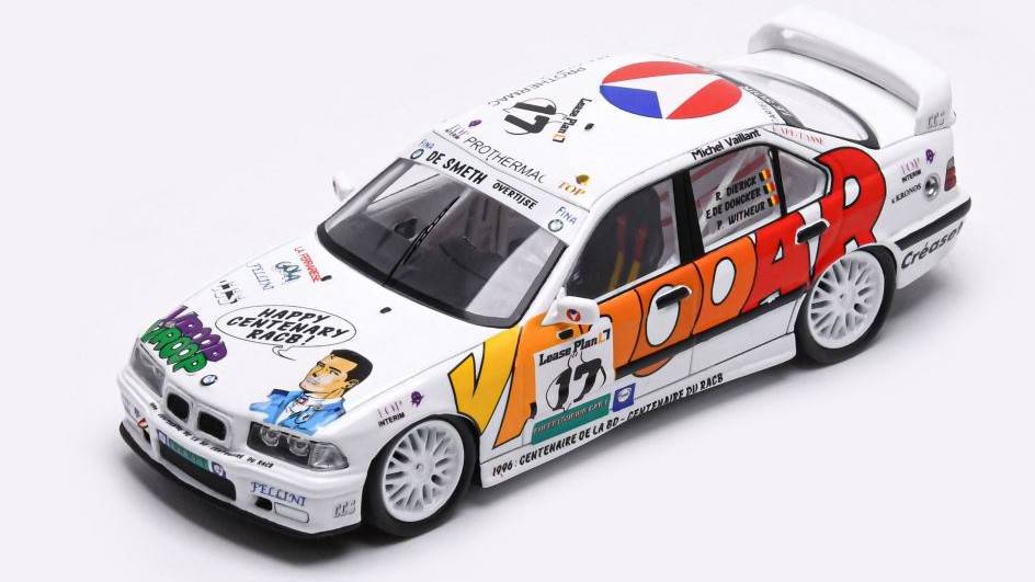 MODELLINO IN SCALA COMPATIBILE CON BMW 318is N.17 24 H SPA 1996 DIERICK-DONCKER-WITMEUR 1:43 SPARK MODEL MV03
