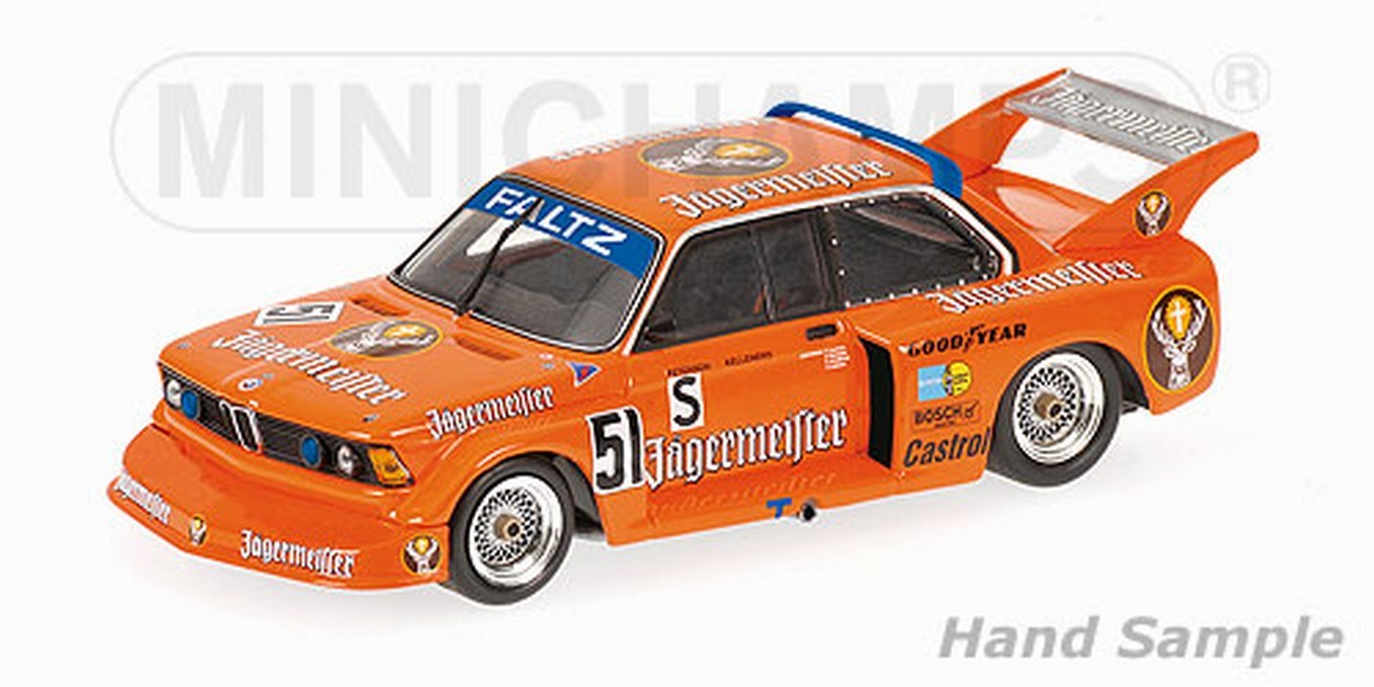 MODELE REDUIT COMPATIBLE AVEC BMW 320i GR.5 N.51 CLASSE WINNER 6H SILVERSTONE 1977 1:43 MINICHAMPS PM400772351
