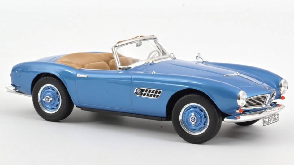 SCALE MODEL COMPATIBLE WITH BMW 507 CABRIOLET 1957 BLUE 1:18 NOREV NV183234