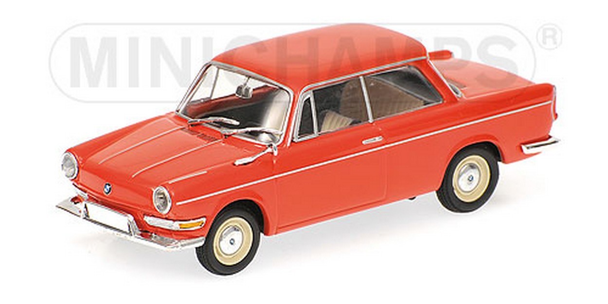 MODELLINO IN SCALA COMPATIBILE CON BMW 700 L 1960 RED 1:43 MINICHAMPS PM430023704