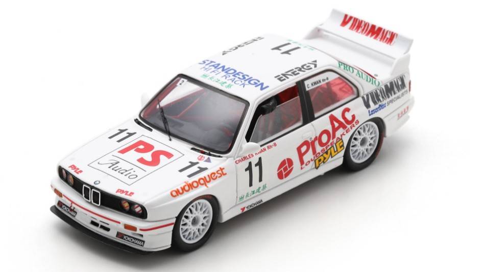 SCALE MODEL COMPATIBLE WITH BMW E30 M3 N.11 WINNER MACAU GUIA 1993 CHARLES KWAN 1:43 SPARK MODEL SA246