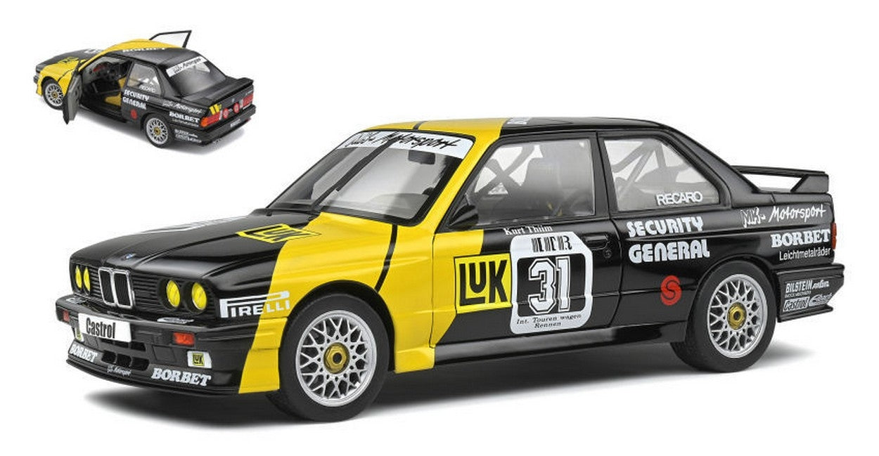 SCALE MODEL COMPATIBLE WITH BMW E30 N.31 DTM 1988 K.THIM 1:18 SOLID SL1801508