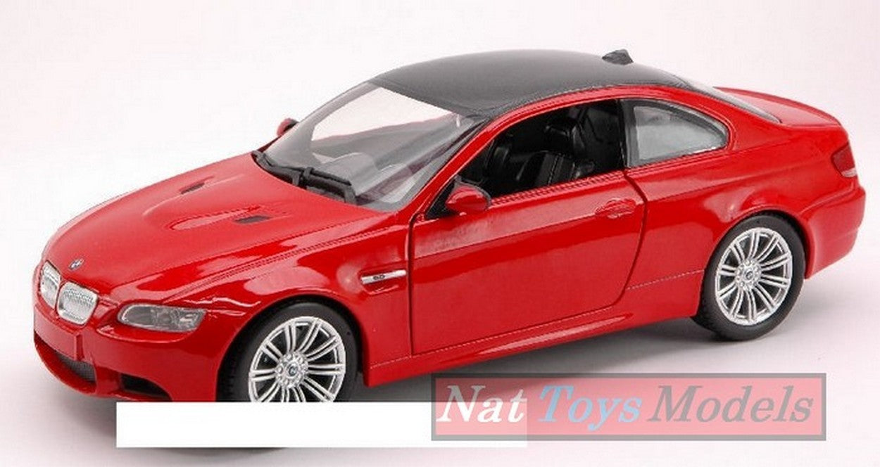 MODELLINO IN SCALA COMPATIBILE CON BMW M 3 COUPE' 2008 RED 1:24 NEW RAY NY71056R