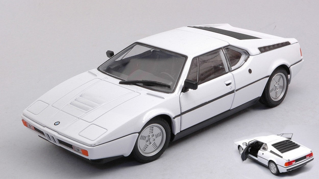 MODELLINO IN SCALA COMPATIBILE CON BMW M1 WHITE 1:24 WELLY WE24098W