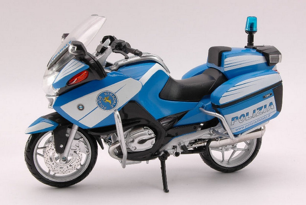 MODELLINO IN SCALA COMPATIBILE CON BMW R 1200 RT POLIZIA 1:12 NEW RAY NY43173