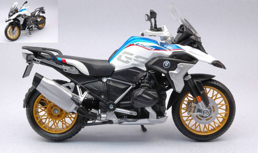 MODELLINO IN SCALA COMPATIBILE CON BMW R1250 GS 1:12 MAISTO MI32703 DIE CAST