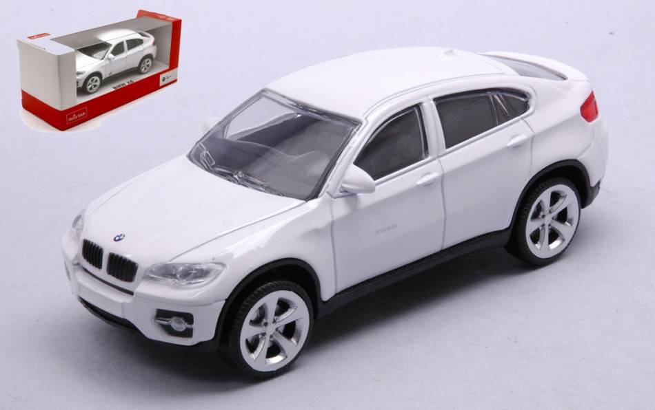 MODELLINO IN SCALA COMPATIBILE CON BMW X6 WHITE 1:43 RASTAR RAT33700W DIE CAST