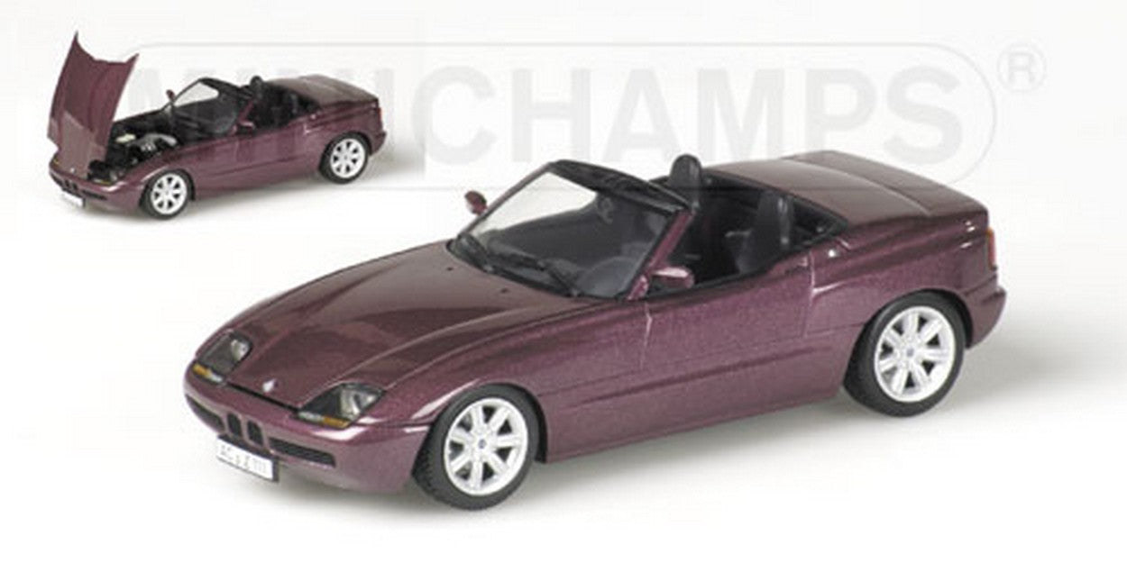MODELLINO IN SCALA COMPATIBILE CON BMW Z 1 91 PURPLE 1:43 MINICHAMPS PM400020101