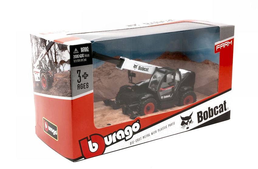 MODELLINO IN SCALA COMPATIBILE CON BOBCAT T40.180SLP TELESCOPIC HANDLER W/MAN PLATFORM 1:50 BURAGO BU32088