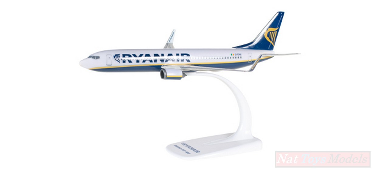SCALE MODEL COMPATIBLE WITH BOEING 737-800 RYANAIR 1:200 cm 19 HERPA HP609395