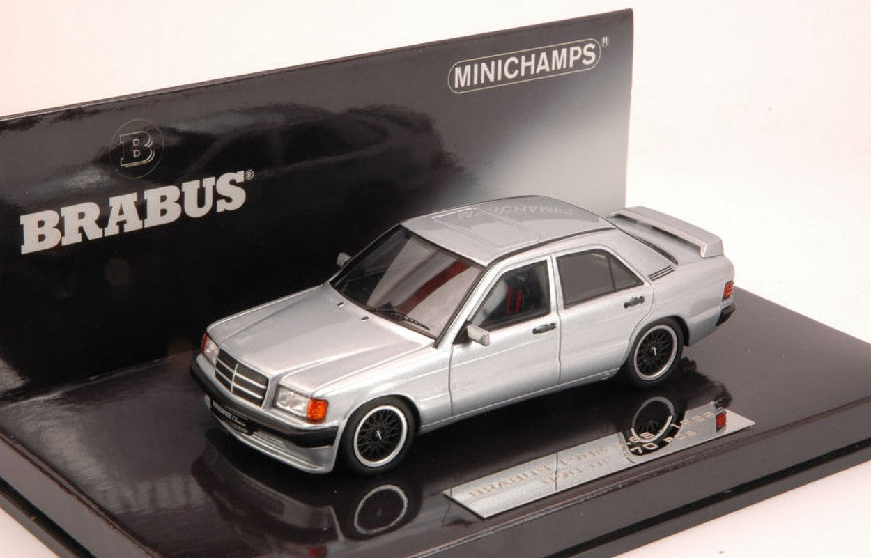 MODELE REDUIT COMPATIBLE AVEC BRABUS MERCEDES 190E 1989 ARGENT 1:43 MINICHAMPS PM437032604