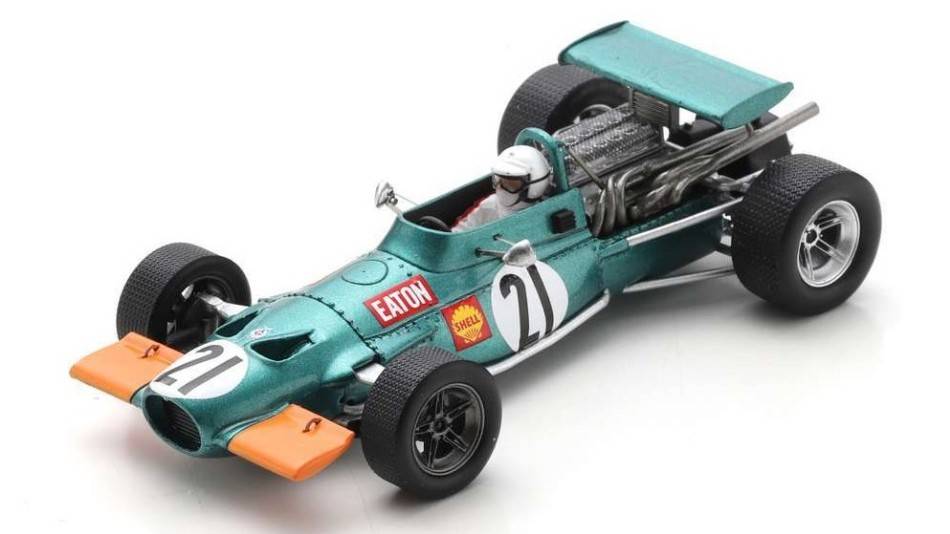 MODELLINO IN SCALA COMPATIBILE CON BRM P139 N.21 SOUTH AFRICAN GP 1970 GEORGE EATON 1:43 SPARK MODEL S2347