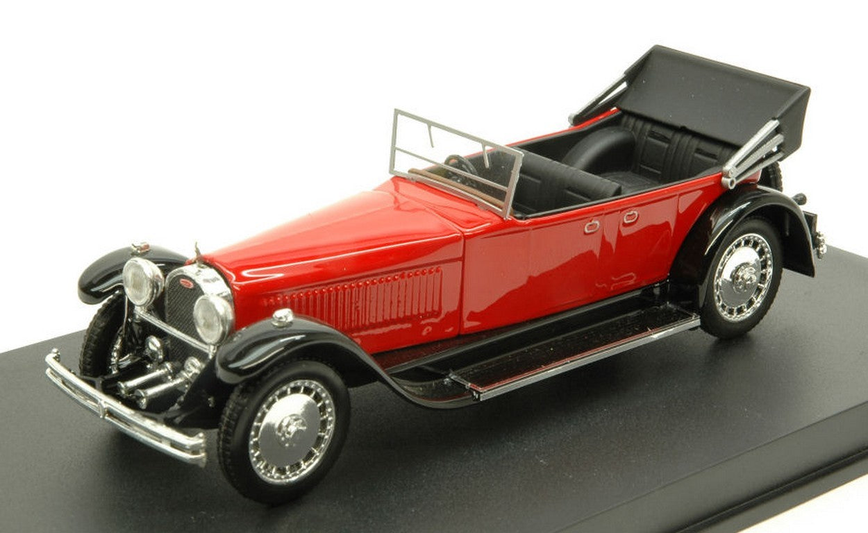 MODELE REDUIT COMPATIBLE AVEC BUGATTI 41 ROYALE TORPEDO OPEN 1927 ROUGE 1:43 RIO RI4523